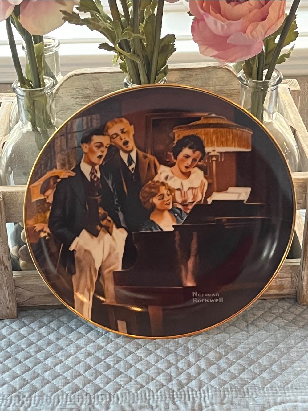 Norman Rockwell "Close Harmony" Collector Plate